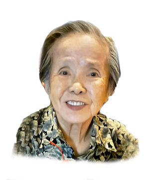 Late Mdm. Khaw Suat Pek masthead photo for online obituary on the beautiful memories