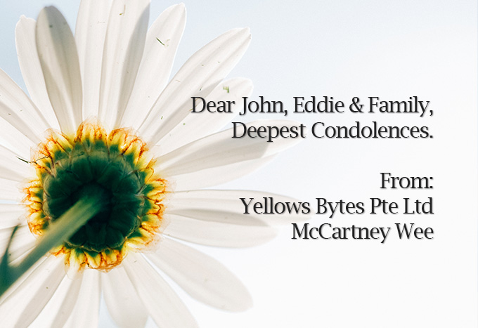 Yellows Bytes Condolences to Mdm Nancy Wong Yellows Bytes Condolences to Mdm Nancy Wong - Obituary