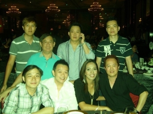 Kevin Chow Yuen hao in a group photo displayed on an online obituary
