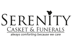 Serenity Casket & Funerals Logo on The beautiful memories