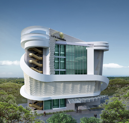 LFC-Building Facade LFC Memorial Centre Columbarium Waiting Area Top View