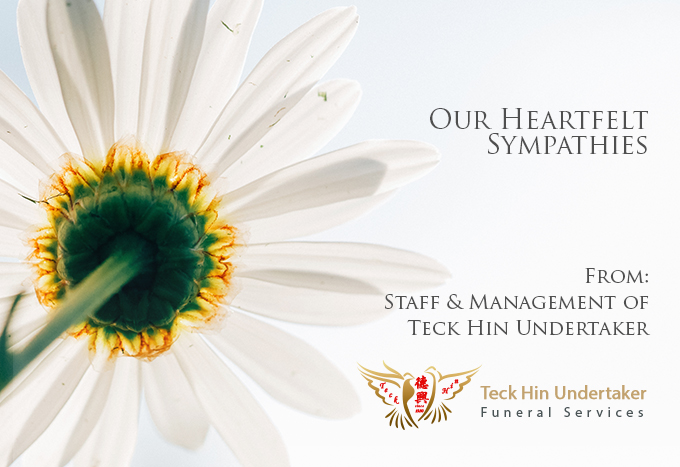 Heartfelt sympathies offered by Elson and Sarah of Serenity Casket to the family of late Mr. Heng Kok Boon, Eric