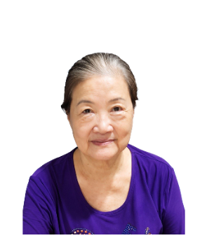 Late Mdm. Foo Song Hong 鐘門胡氏松虹女士 masthead photo for online obituary on the beautiful memories