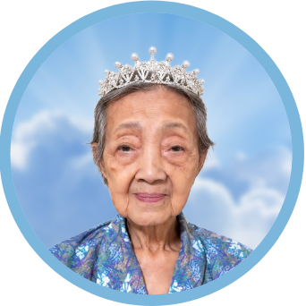 online obituary - display photo of late Mdm. Liang Koon Hai 邓門梁氏群好老夫人