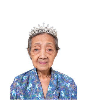 Late Mdm. Liang Koon Hai 邓門梁氏群好老夫人 masthead photo for online obituary on the beautiful memories